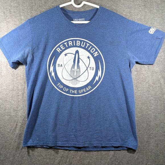 Call of‎ Duty 2016 Infinite Warfare Retribution Graphic Blue T-Shirt Size L - Picture 1 of 8